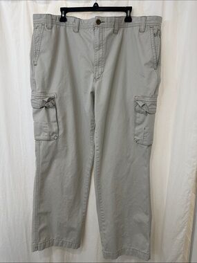 Eddie Bauer Light Gray Cargo Pants - Utility Style